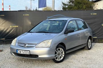 Honda Civic 1.7d • HAK • ALUFELGI • KLIMATYZACJA • DŁUGIE OC i PRZEGLĄ
